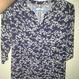 blue & white floral old navy dress